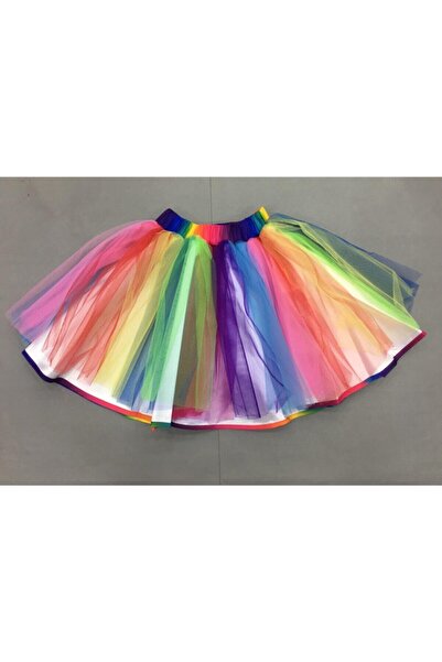 NACAR STYLİSH Kız Çocuk Renkli Tütü Etek