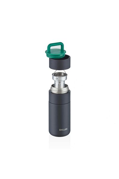 DILLER Vagonli̇fe Diller Steel Bottle with Strainer 9062 350 ml