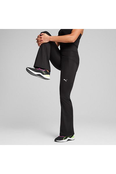 Puma Pantaloni de trening negri Tad Essntl Hw Bootcut pentru femei