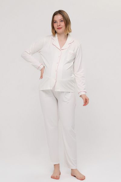 LİKAPA Likapa Front Buttoned Maternity Long Sleeve Pajama Set