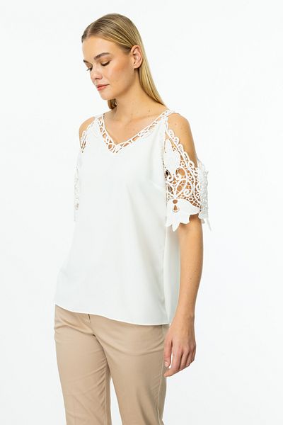 Ekol Off Shoulder Lace Blouse