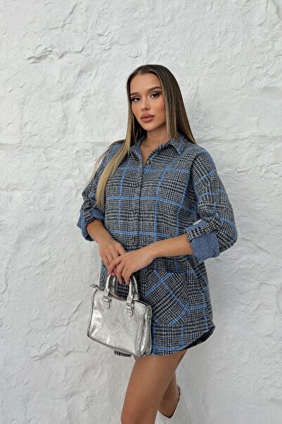 RB CLUB Cămașă din lemn în carouri pentru femei