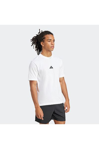 adidas Единична фланелка с малко лого Essentials