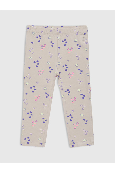 GAP Kız Bebek Bej Desenli Legging Tayt