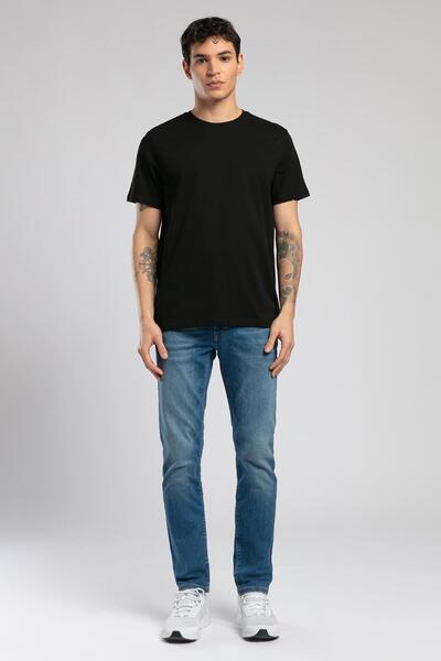 Lee Cooper تي شيرت رجالي من Baselo مصنوع من القطن بنسبة 100% برقبة دائرية بال...