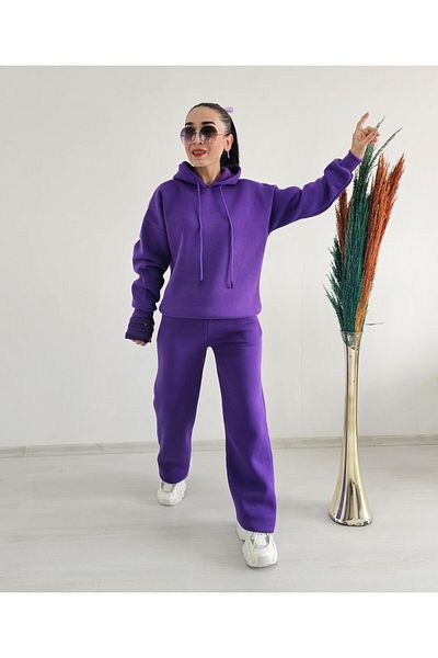6 butik altı üstü butik Σετ φούτερ με κορδόνι με φαρδιά πόδια