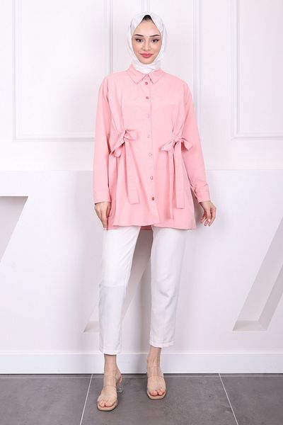İmajButik Τουνίκ με ζώνη σε σκόνη