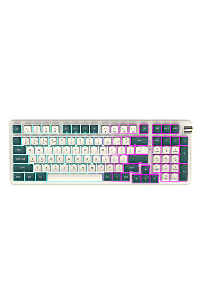 Aigo DF98 Interstellar Yellow Switch Mekanik Kablosuz Gaming Klavye (İngilizce)