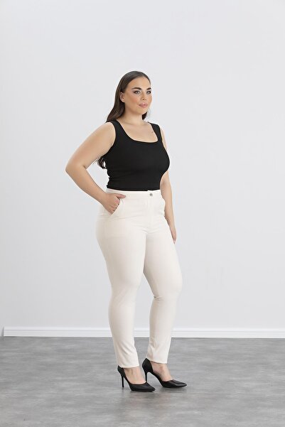 Işşıl IŞŞIL 4551-Υφασμάτινο παντελόνι για γυναίκες-κορίτσια Plus Size