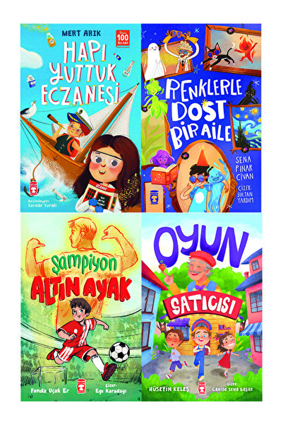 Timaş Çocuk 2.3. Sınıf Okuma Seti 4 Kitap Hapı Yuttuk Eczanesi-Renklerle Dost...