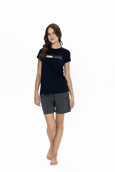 U.S. Polo Assn. 20004 Γυναικείο σορτς με κοντό μανίκι με στρογγυλή λαιμόκοψη
