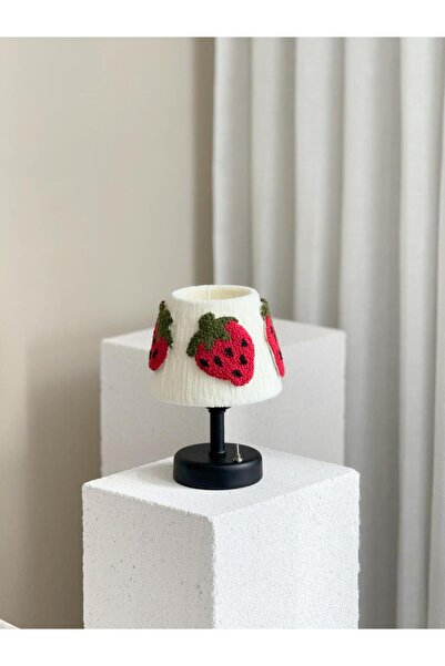 Maison Avf Çilek Punch Kablosuz Masa Lambası - Alt Siyah