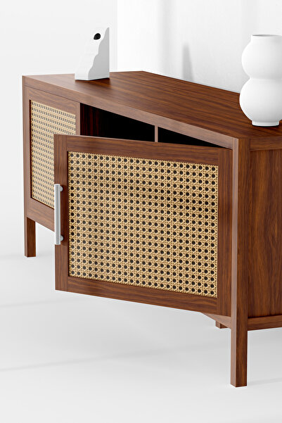 Parti Tasarla Yapışkanlı Folyo - Hazeran Hasır Desenli Folyo - (EL SANATLARI, DEKORASYON VE KAPLAMA IÇİN)