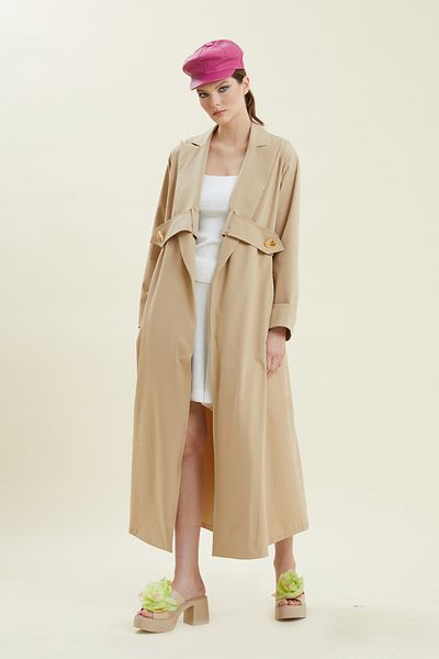 VERDA Belt Detailed Trench Coat