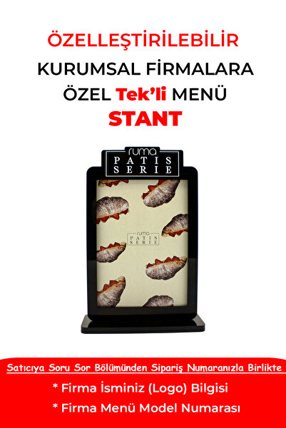 giftcrea Dvostrani stoni stalak za meni od pleksiglasa koji se može posebno p...