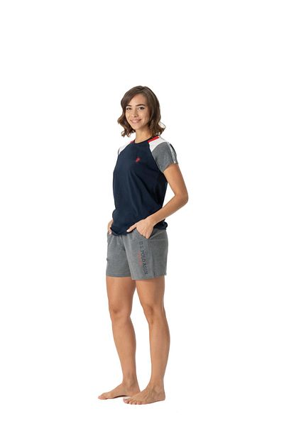 U.S. Polo Assn. U.S. Polo Assn16988 Set de pijamale cu mâneci scurte și pantaloni scurți pentru femei