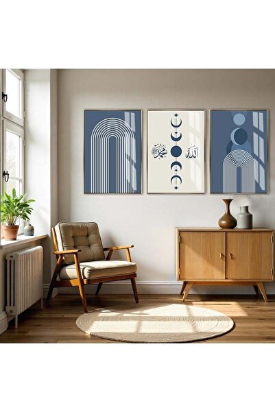 Harika bir ev HARİKABİREV|LACİVERT-GRİ BOHEM SOFT ALLAH(CC)-HZ. MUHAMMED KOMB...