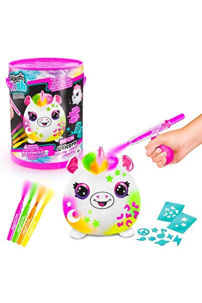 MEGA Airbrush Plush Squishy Peluş Neon Unicorn
