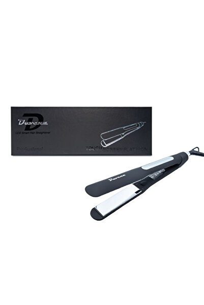 Davena مكواة الشعر السيراميكية العريضة - فضي