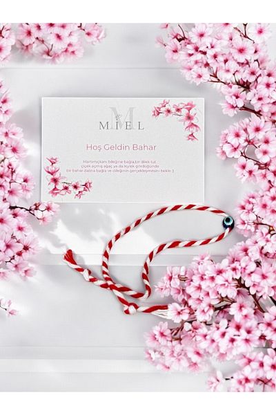 M Miel 10Pcs Martenitska Luck Bracelet Evil Eye Detail