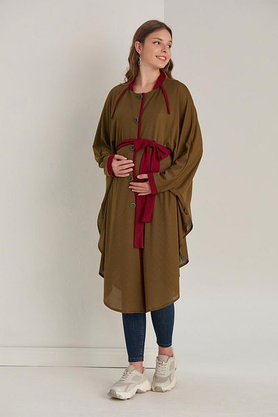 Işşıl 4396-pregnant Air Conditioning Fabric Cool Poncho