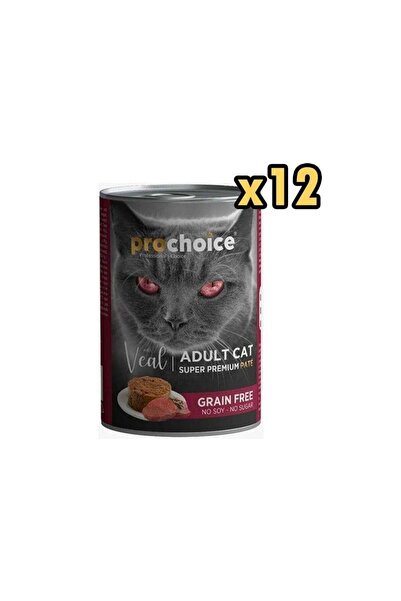 ProChoice Pro Choice Dana Etli Yetişkin Kedi Konservesi 400 Gr (12 Adet)