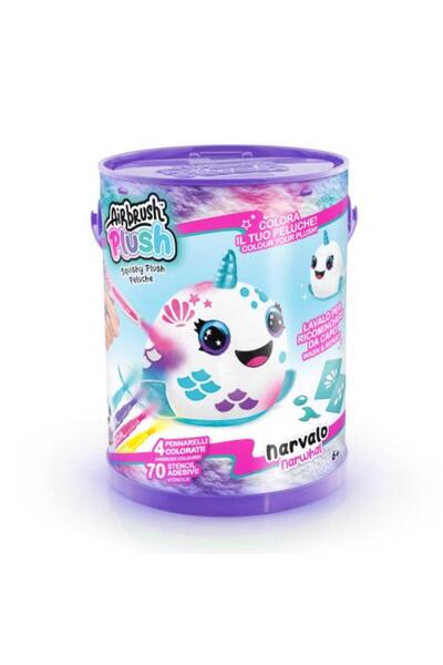MEGA Airbrush Plush Sürpriz Squishy Paint Bucket Narwhal