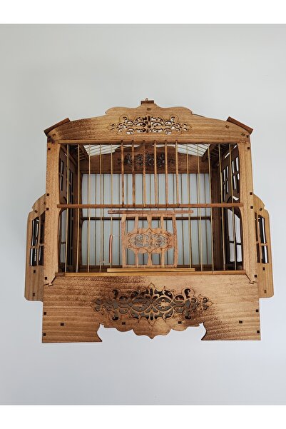 creablue Tasarım Ahşap Kuş Kafesisi