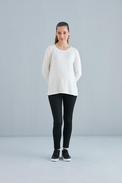 Işşıl IŞIL 4537-Zero Guler Maternitate Viscoză Lycra Badi