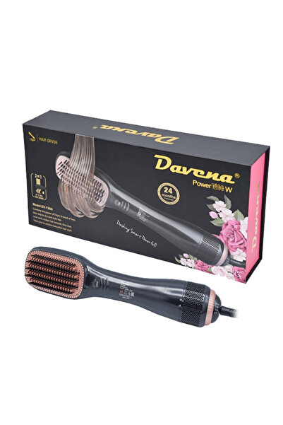 Davena مجفف شعر و مصفف بتقنية الأيونات 1200 واط - أسود