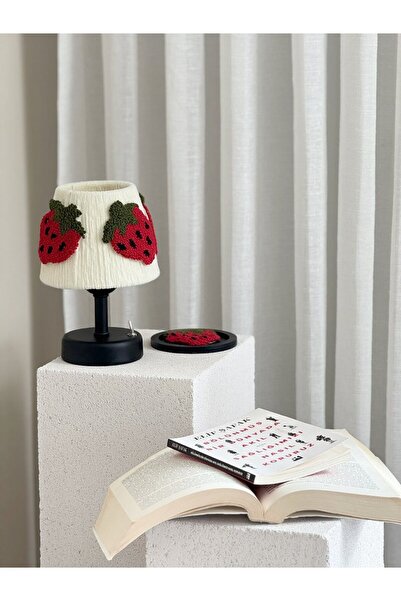 Maison Avf Çilek Punch Kablosuz Masa Lambası - Alt Siyah