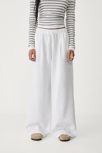 Stradivarius Wide leg linen trousers