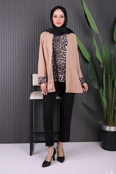 İmajButik Κολιέ εσώρουχα Mink Σετ Τριπλό Συνδυασμό