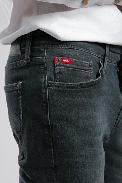 Lee Cooper Jeff Orta-yüksek Bel Çok Dar Kesim Çok Dar Paça Gri Erkek Jean Pantolon