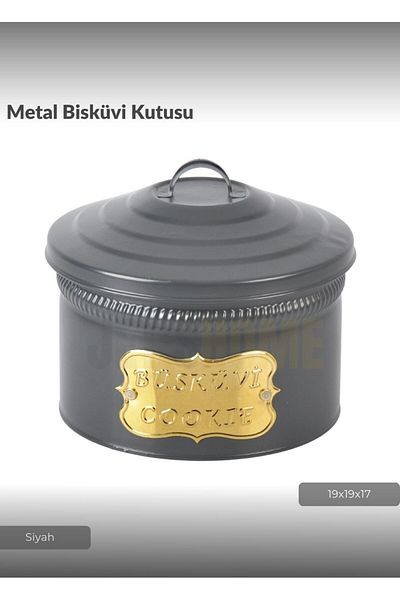 Jet's Home Metal Storage Box, Breadbasket and Knitting 19X19X17