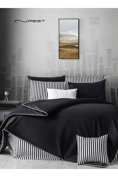 INREST Zen Duvet Cover Set (Without Filling) Cotton 100% King Size 250x230 cm - 8 Pcs