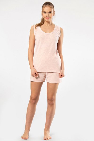 TÜREN 619 Pink Women's Strappy Shorts Set