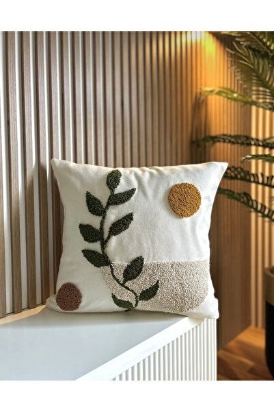 lugarina Изпрана ленена бохемска мексиканска бродерия за възглавница