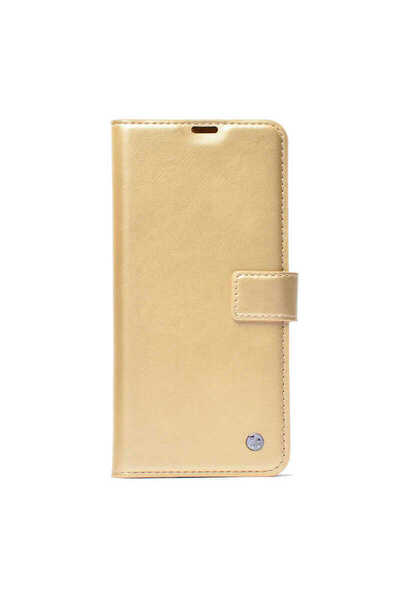noktaks iPhone 16 Compatible - Case 360 ​​Full Protection Cover Wallet Case with Card Holder and Card Compartment - Gold - T36125