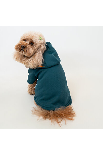 Buddy Store Kedi Ve Köpek - Kıyafeti Baskısız Petrol Yeşili