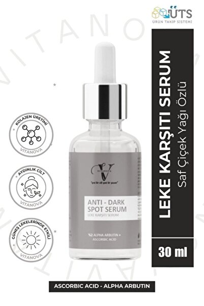 Vitanova سيروم مضاد للعيوب ومعادل لون البشرة - حمض الأسكوربيك + 2% ألفا أربوت...
