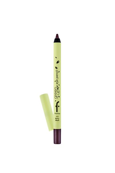 Flormar Intense Pigmented Green Up Matte Finish Vegan Eye Pencil - Long Lasting, Berry Much-8682536079686