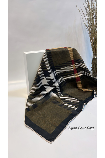 Onur Scarf - Women's Cotton Plaid Soft Scarf