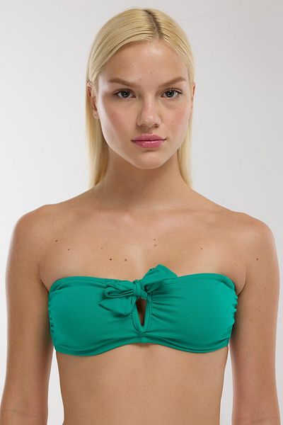 AYYILDIZ 63547 Nile Green Smooth Bikini Top