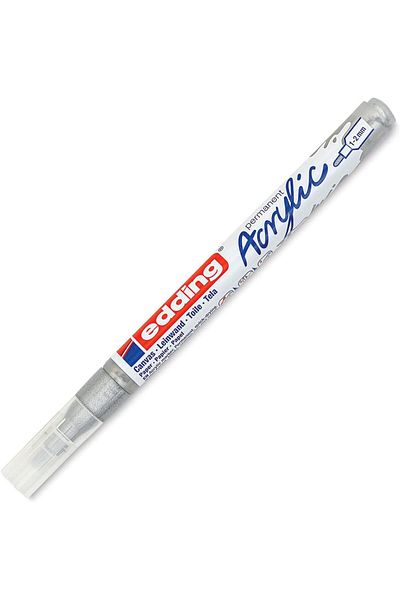 STOREMAX Jvnnastore 5300 Acrylic Marker Fine - Silver - 1 Waterproof Acrylic Marker - Fine Round Tip