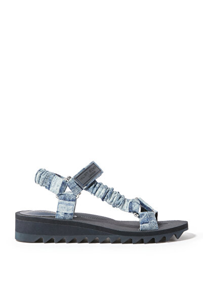 Kurt Geiger Summer Daisy Fabric Trekky Sandals - Navy Blue