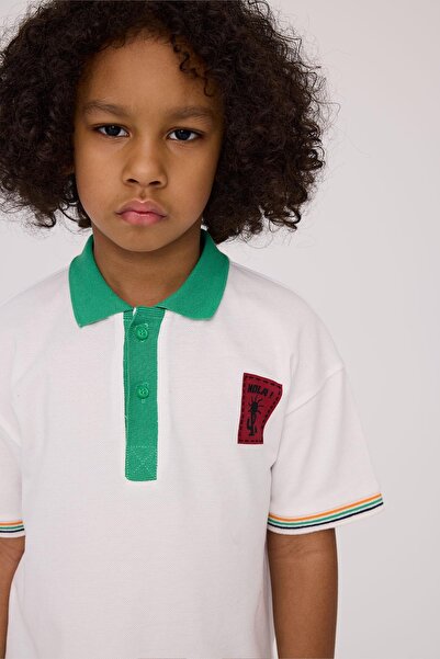 Nebbati Boy Ecru Tshirt