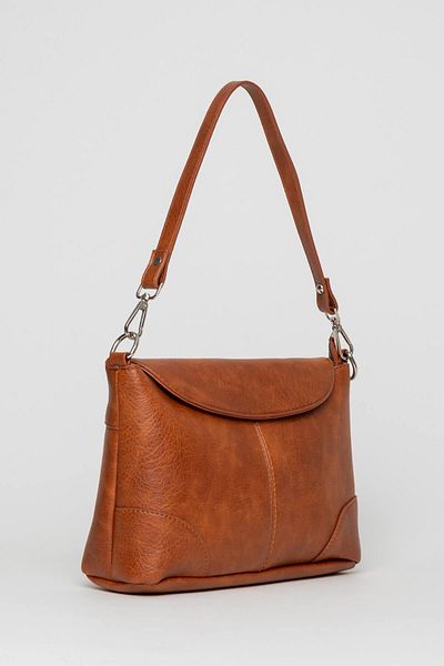 Jacquline Medium Size Double Strap Baguette and Crossbody Shoulder Bag with Lid and Zipper