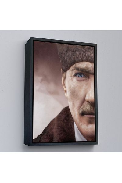 Harita Sepeti Διακοσμητικός πίνακας τοίχου Mustafa Kemal Atatürk με χρυσό πλαίσιο