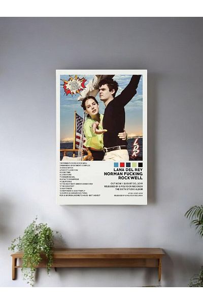 Major Selection Pictură din lemn Lana Del Rey 20 x 30 cm Model 4